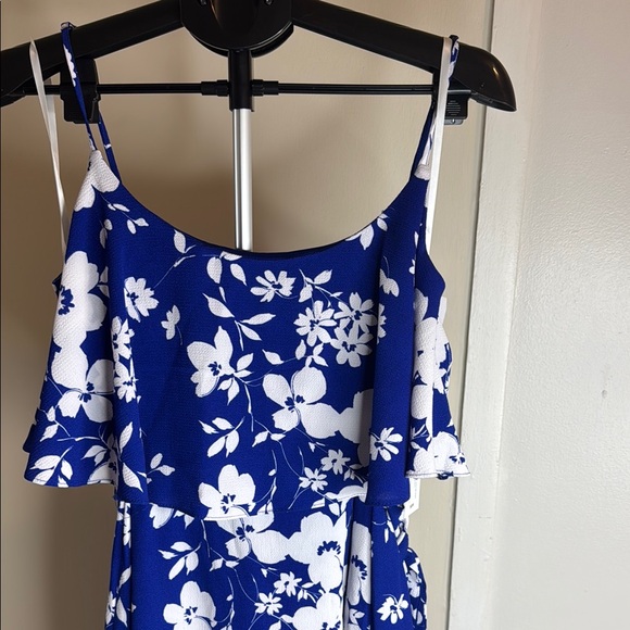 bloom Dresses & Skirts - Elecblofy Blue and White Floral Dress